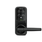 Lockly Lux Compact Mortise Edition Fingerprint Access Design to Replace Lever Set Mortises - Matte Black