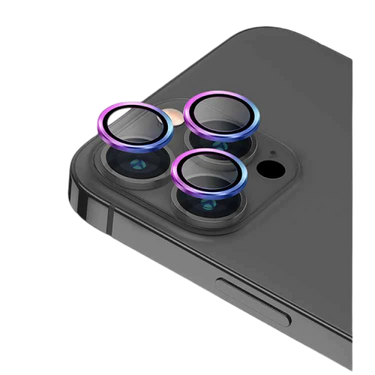 واقي عدسة الكاميرا الألومنيوم Uniq Optix Iphone 15 Pro Max 6.7 - قزحي الألوان (قزحي الألوان)
