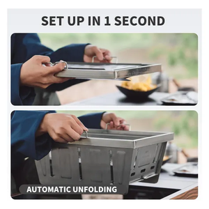 Naturehike Stainless Steel Folding Grill Small - Stainless Steel