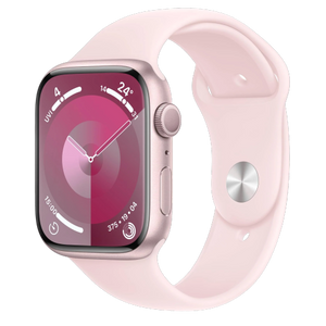 Apple Watch Series 9 GPS 41mm Pink Aluminium Case with Light Pink Sport Band - M/L