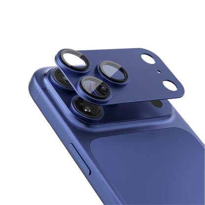ASLI Armorlens Series Metal Tempered Camera Glass For iPhone 17 Pro Max  Blue