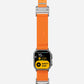AULUMU A11 Mag Buckle Slim Band for Apple Watch 42/44/45/49mm - Luminous Orange