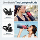 Buzio Duet Series Water Bottle with 2 Lids and Sleeve 1.2L - Ruby Red Navy