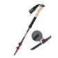 Naturehike 3-Node Carbon Fiber Telescopic Trekking Poles - Red (62-135CM)
