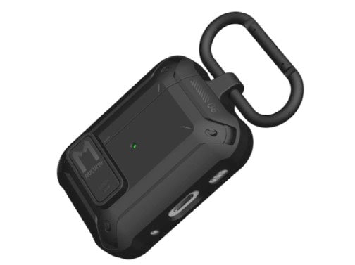 AULUMU A19 Case for AirPods Pro 1/2 with Lock & Keychain - Black
