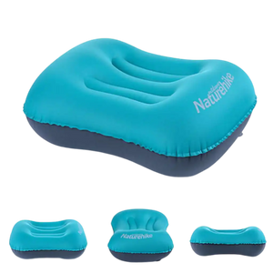 Naturehike Lightweight TPU Aeros Inflatable Pillow With New Nozzle - Blue