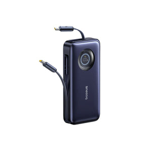 Baseus EnerCore CR11 Power Bank with Retractable Cable 20000mAh 100W - Cosmic Black
