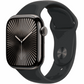 Apple Watch Series 10 GPS + Cellular 42mm Slate Titanium Case with Black Sport Band - M/L