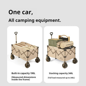 Naturehike Light Fold Gather Cart L - Khaki