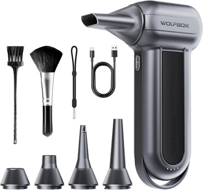 Wolfbox Compressed Air Duster - Super Power Electric Air Duster