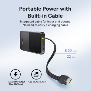 Baseus EnerFill FC51 Bipow2 Pro Power Bank 10000mAh 22.5W - Black