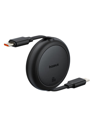 Baseus Free2Pull Mini Charging Cable USB-C to USB-C 60W 1m Cluster Black