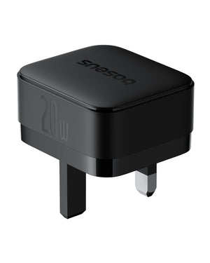 Baseus Palm Fast Charger 1C 20W UK Cluster Black (with Baseus Cable USB-C to USB-C 60W)