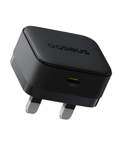 Baseus Palm Fast Charger 1C 20W UK Cluster Black (with Baseus Cable USB-C to USB-C 60W)