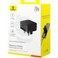 Baseus Palm Fast Charger 1C 20W UK Cluster Black (with Baseus Cable USB-C to USB-C 60W)
