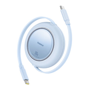 Baseus Free2Pull Mini 1.5m USB-C to USB-C 100W Retractable Cable – Blue