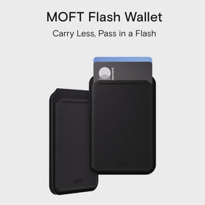 Moft MS025-1-ME-JTBK Flash Wallet & Stand - Jet Black