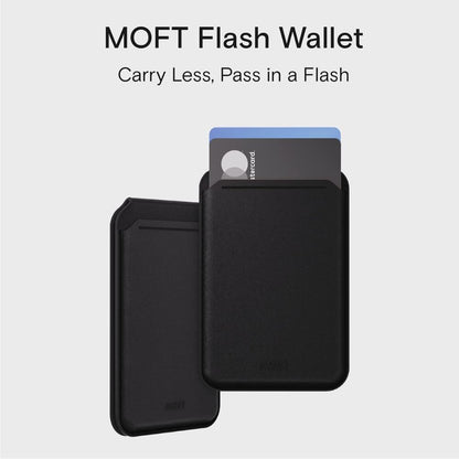 Moft MS025-1-ME-JTBK Flash Wallet & Stand - Jet Black