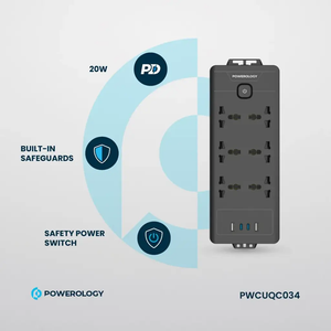 Powerology 6AC 2500W Power Strip