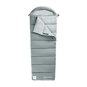 Naturehike Envelop washable cotton sleeping Bag with hood M180 - Grey