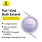 Baseus Free2Pull Retractable Charging Cable USB-C to Lightning 20W 1m Nebula Purple