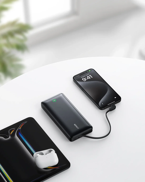 Anker Nano Power Bank (20K, 30W, Built-In USB-C Cable) -Black