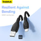 Baseus Pudding Series Fast Charging Cable With High-Speed Data Transmission USB-A to Lightning 12W 2.4A  2M - Black