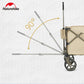Naturehike TC02 four-way folding trolley thin wheels - Linen Brown