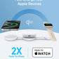 Anker MagGo Wireless Charging Station (3-in-1, Foldable Pad) with Adapter and Cable -White
