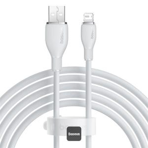 Baseus Pudding Series Fast Charging Cable With High-Speed Data Transmission USB-A to Lightning 12W 2.4A 2M - White