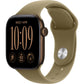 Apple Watch Series 12 Wifi 42mm Dark Bronze Aluminium Case with Olive Sport Band - S/M