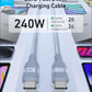 Anker USB-C to USB-C Cable 240W (Upcycled-Braided) (0.9m/3ft) -Blue