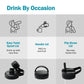 Buzio Trio Series Water Bottle with 3 Lids and Sleev 1.9L - Starry Crush
