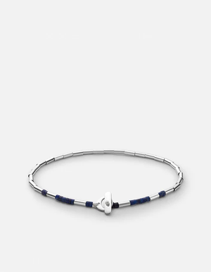 Lani Silver W/Lapis Bracelet, Sterling Silver-Blue