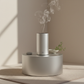 LZEL Aromavista Elite Mini Essential Diffuser Waterless Nebulizer Aroma Diffuser 2000mAh – Silver