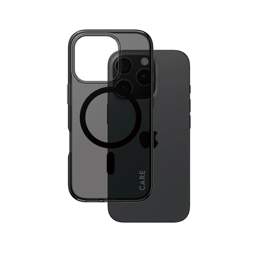 CARE by  PanzerGlass Case Flagship Smokey w. MagSafe iPhone 16 6.3" Pro