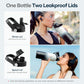 Buzio Duet Series Water Bottle with 2 Lids and Sleeve 1.2L - Black White