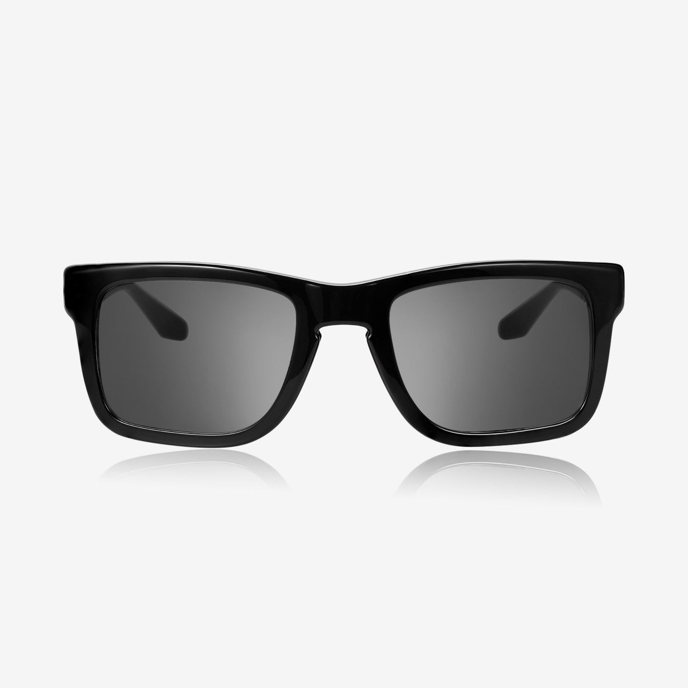 نظارات شمسية كلاسيكية مع تعديل درجة لون العدسة يدويًا وتلقائيًا - أسود
