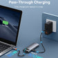 Baseus Metal Gleam Series 7-Port  HUB Space Grey NEW（Type-C to HDMI4K@60Hz*1+USB3.0*3+PD*1+SD/TF*1)