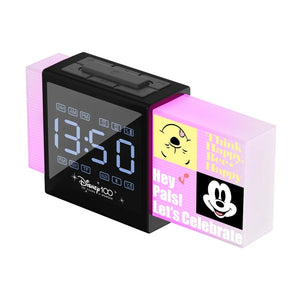 Disney D100 Series Bluetooth Alarm Clock Speaker Black