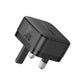Baseus Palm Fast Charger 1C 30W UK Cluster Black (with Baseus Cable USB-C to USB-C 60W)