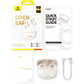 Baseus Bowie MC1 OL Open-Ear TWS Earbuds Stellar White