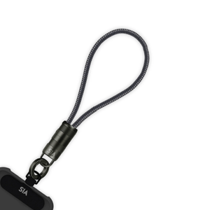 Sia Powerlink Fabric Braided Type C - Type C Lanyard Cable 60w 30cm Black