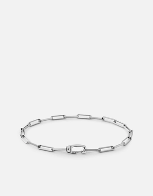 Clip Volt Link Bracelet, Sterling Silver-Polished Silver