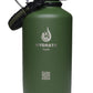 HydrateFlask Vacuum Water Bottle 2L - Army Green