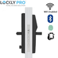 Lockly Secure Lux Mortise Edition - Matte Black