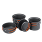 Naturehike Updated Four-piece hiking Camping Cookware - Carbon