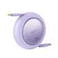 Baseus Free2Pull Mini Retractable Charging Cable USB-C to USB-C 100W 1.5m Nebula Purple