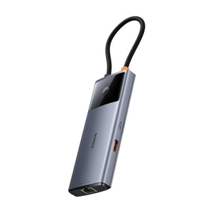 Baseus Metal Gleam II 6-in-1 USB HUB - Space Grey