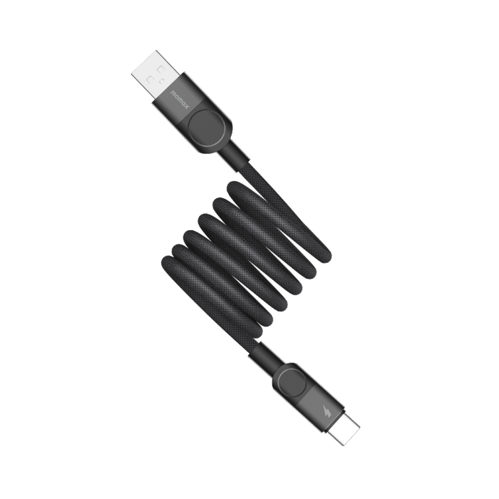 Momax Mag.link USB-C to Lightning Magnetic Cable 2m (Black)